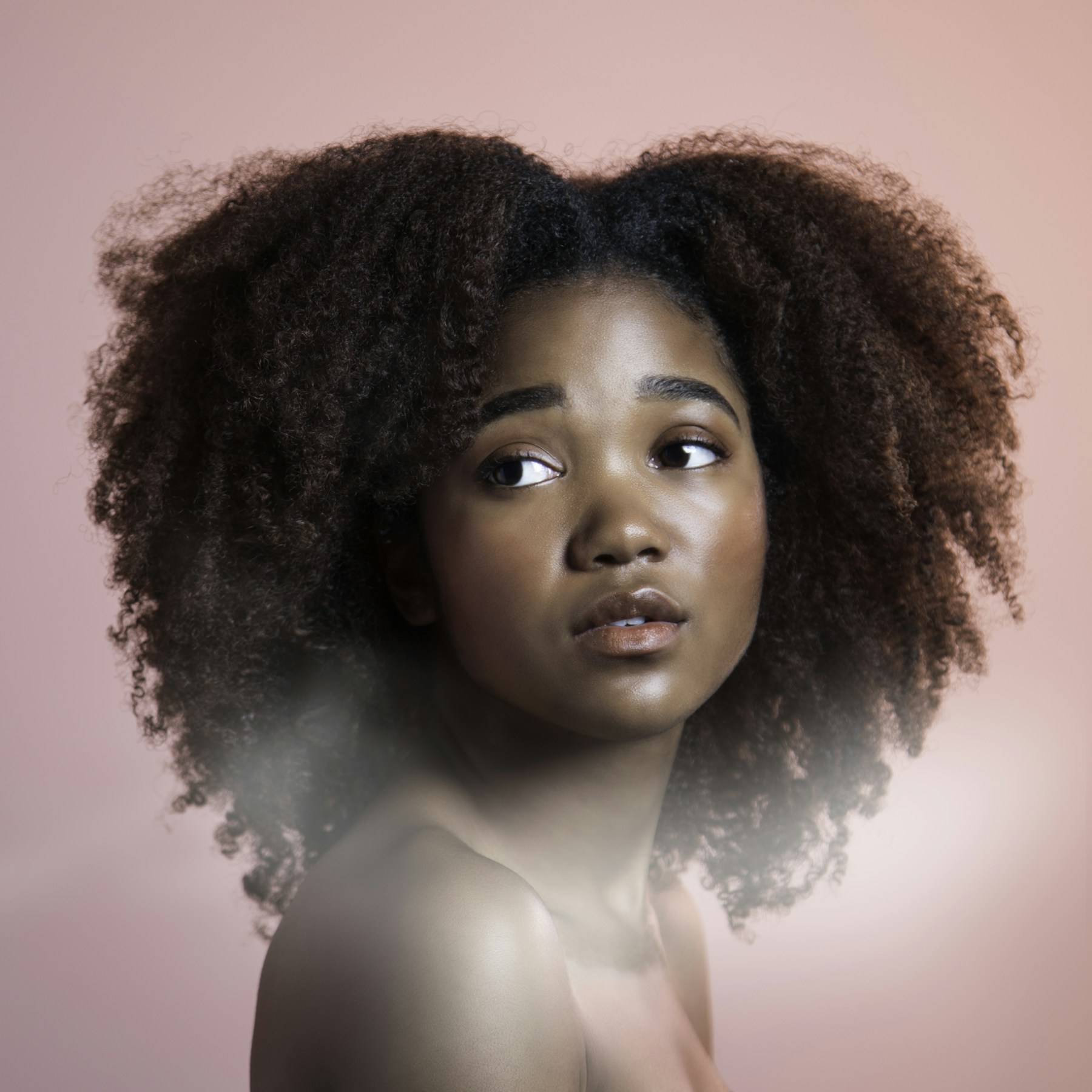 Editorial beauty portrait representing AniMoor's visual direction